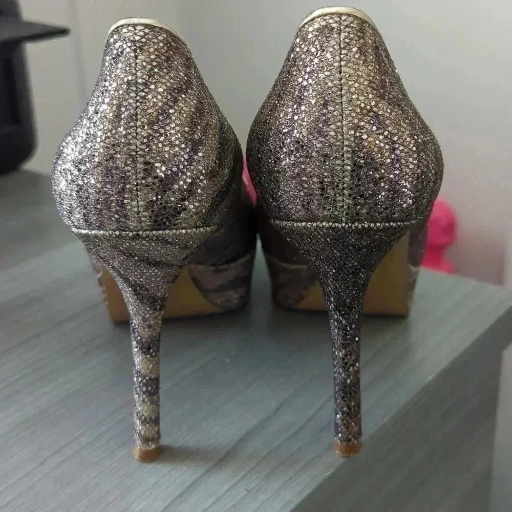 Nine West NWMENDOZA women's pumps leopard glitter